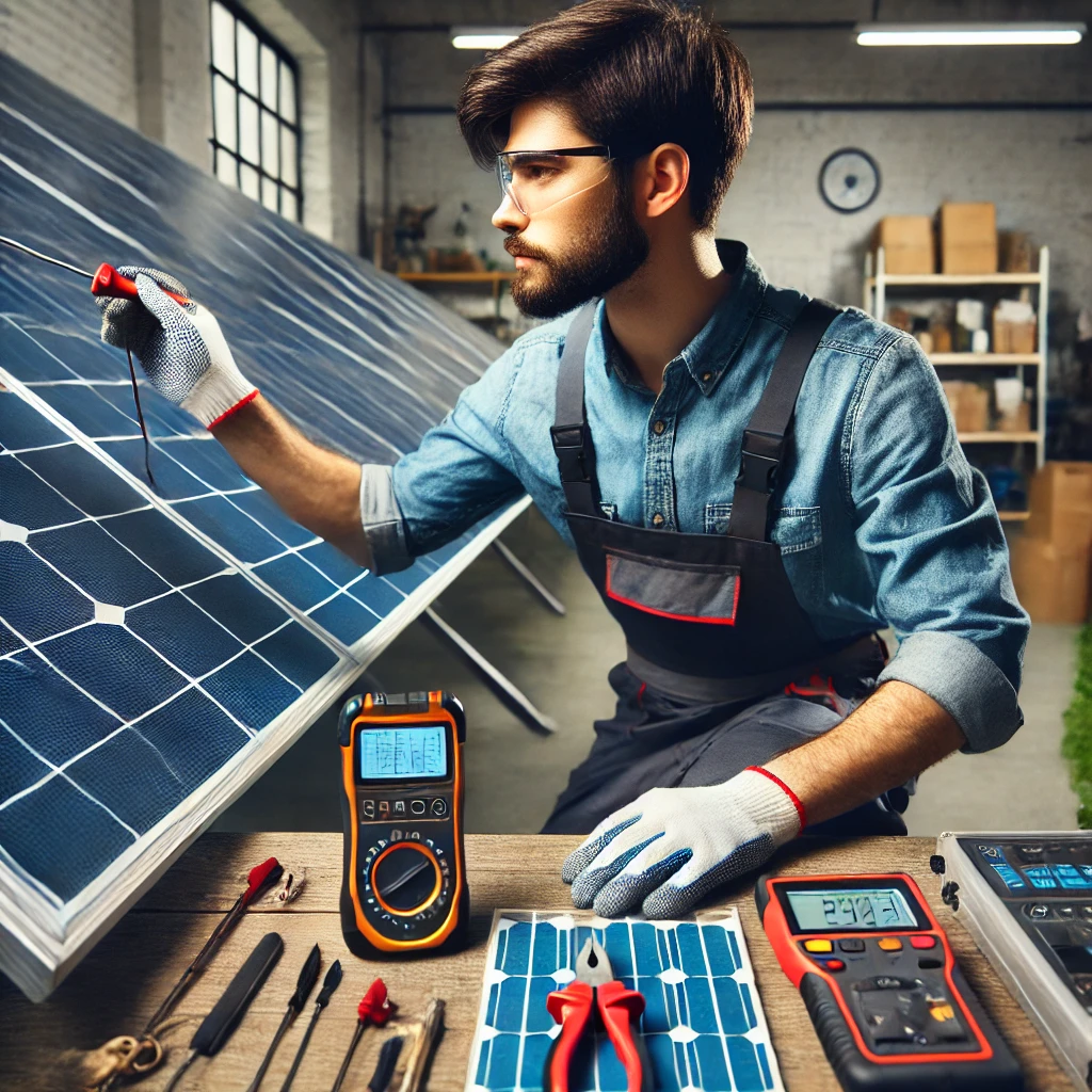 Manutenção de sistemas solares